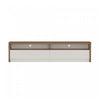 Duncan Contemporary Modern 70\" TV Stand in Maple and Off White 