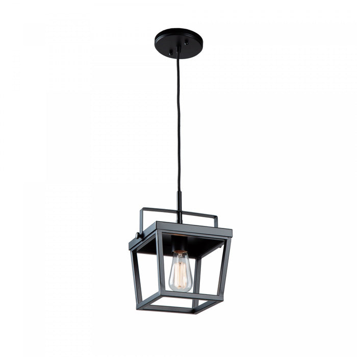 Carriage 1-Light Black Pendant I 