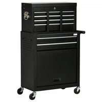 Durhand 6-drawer Lockable Tool Chest Rolling Workshop Tool Organizer