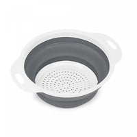 Collapsible Colander Large White/Grey - Set of 2 Cookware
