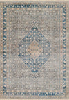 Lucia Traditional 8'0\" x 10'0\" Area Rug in Blue Indoor Area Rug 