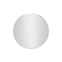 Lathe 30 Inch Frameless Round Mirror In Chrome