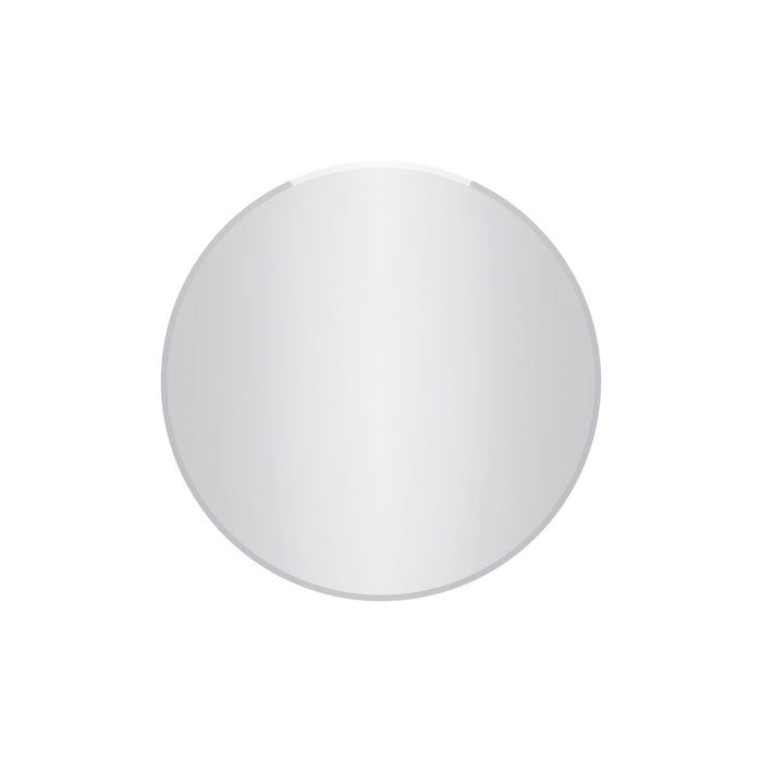 Lathe 30 Inch Frameless Round Mirror In Chrome 