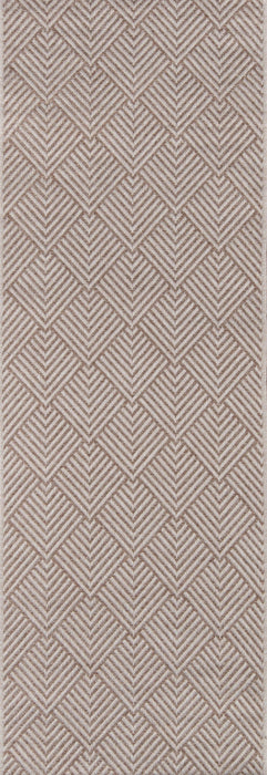 Laura Contemporary 2'0\" x 10'0\" Runner Rug in Ivory Indoor Area Rug 
