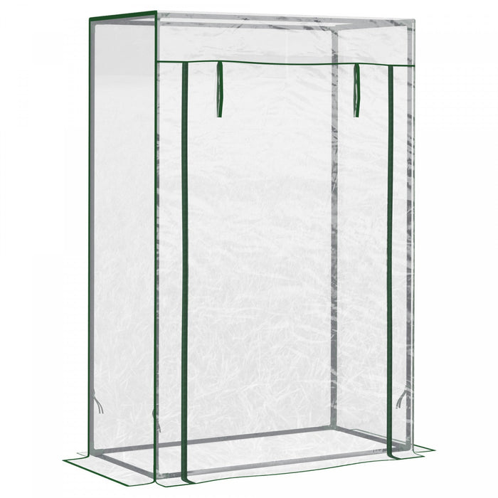 Outsunny 40\"l X 20\"w X 59\"h Walk-in Garden Greenhouse With Durable Steel Frame Outdoor Hot House Tom