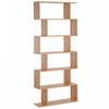 HOMCOM 76" 6 Tier S Shaped Bookcase Storage Bookshelf Display Unit Living Room