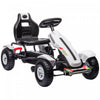 Aosom Pedal Go Kart For Kids, Pedal Powered Ride-On Car With Adjustable Bucket, Handbrake, 4 Rubber 