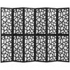 HOMCOM 6 Panel Room Divider, 5.6 FT Lightweight Privacy Screen, Black