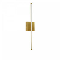 Dainolite Array LED Wall Sconce Vertical 19w Aged Brass White Acrylic Diffuser Lamp