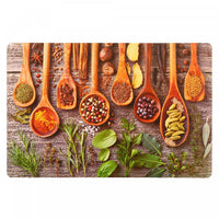 Plastic Placemat Spices and Herbs - Set of 12