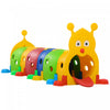 Qaba Caterpillar Play Tunnels, Kids Tunnel For Toddlers To Crawl Through Climbing Toy Indoor & Outdo