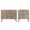 Dumbo Modern 2-Piece Dresser Set in Rustic Gray 