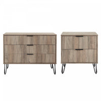Dumbo Modern 2-Piece Dresser Set in Rustic Gray