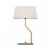 25\" Gold Angled Brass Table Lamp with Texxtured Shade 