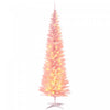 HOMCOM 7' Prelit Artificial Christmas Tree with Warm White LED Lights