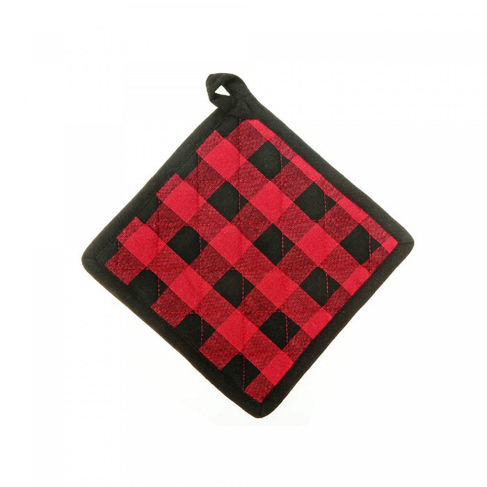Cotton Potholder Buffalo - Set of 4 Kitchen Linen