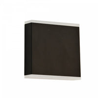 Dainolite Emery LED Wall Sconce 15w Matte Black Frosted Acrylic Diffuser Lamp