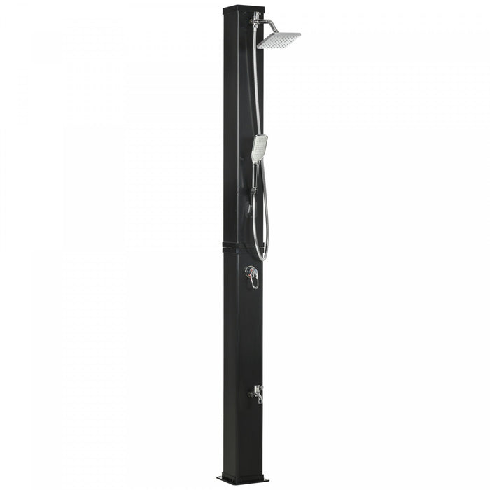 Outsunny 7ft Outdoor Solar Shower With Handheld Shower Head, 10.6 Gallon