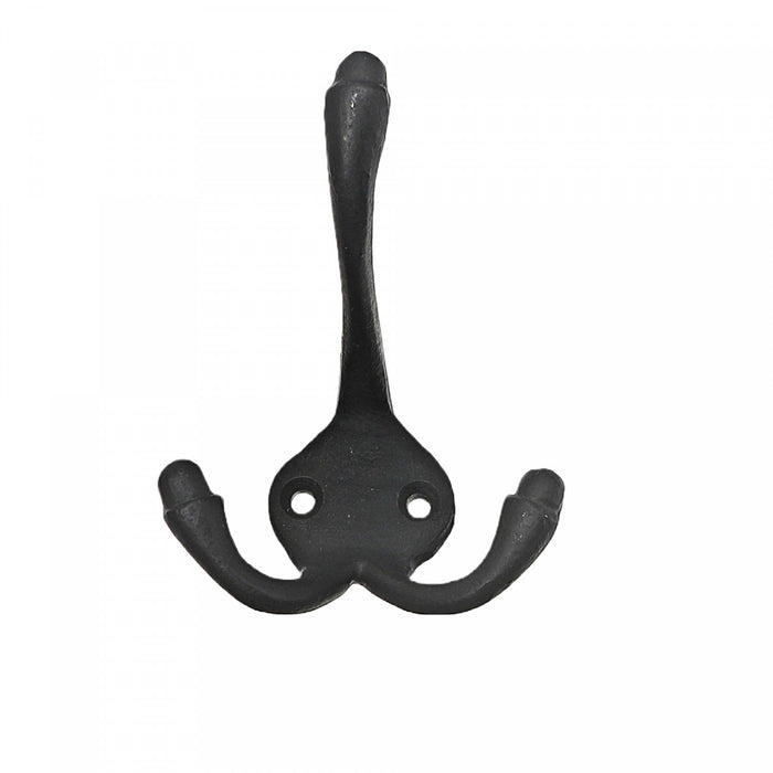 Classic Triple Iron Wall Hook Gun Metal - Set of 4 Hooks