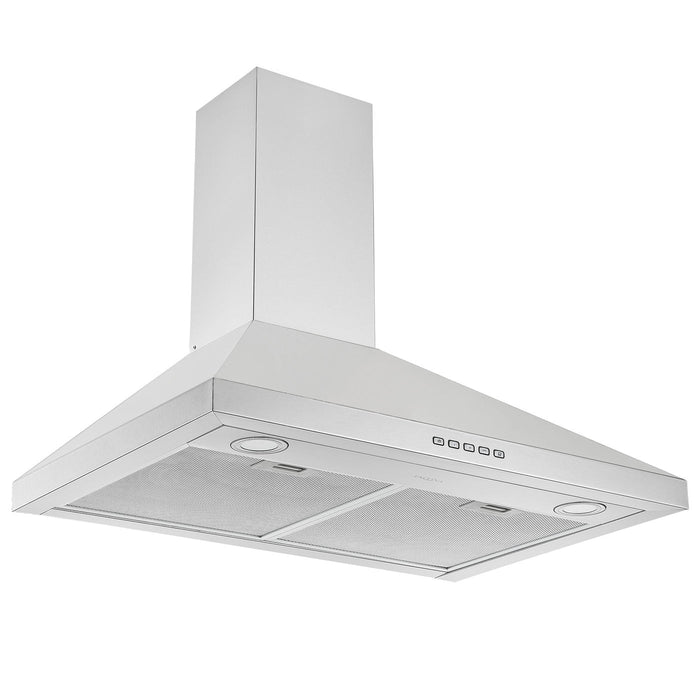 Ancona 30\" Convertible Wall-Mounted Pyramid Range Hood - AN-1136 