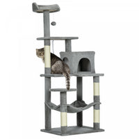 Pawhut Tall Cat Tree For Indoor Cats, 57