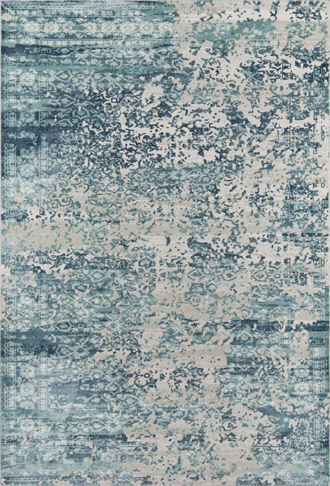 Delphine Traditional 5'1\" x 7'7\" Area Rug in Blue Indoor Area Rug 