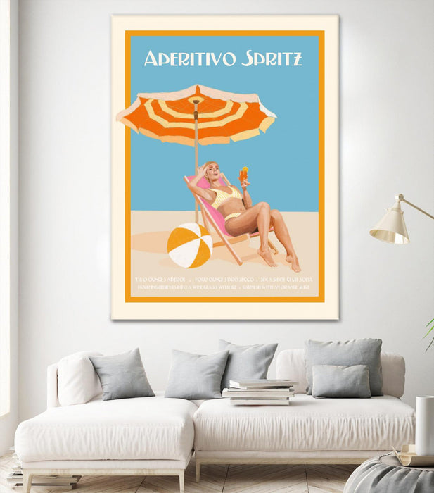 \"Aperitivo Spritz\" Giant Art 72x54 Wall Art