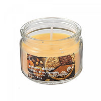 3 Oz Scented Glass Jar with Lid Autumn Delight - Set of 4 Candle