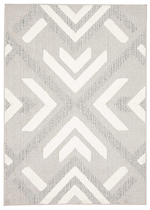 Tyisha Grey Area Rug - 5'0\" x 7'0\"