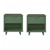 Granville Modern 18\" Nightstand in Sage Green (1-Drawer) - Set of 2 
