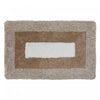 Microfibre Border Bathmat Taupe 20 x 32