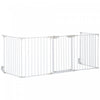Pawhut Dog Playpen Indoor, Foldable Pet Fence Puppy Pen For Small Medium Dogs With Door, 5 Panels, 2