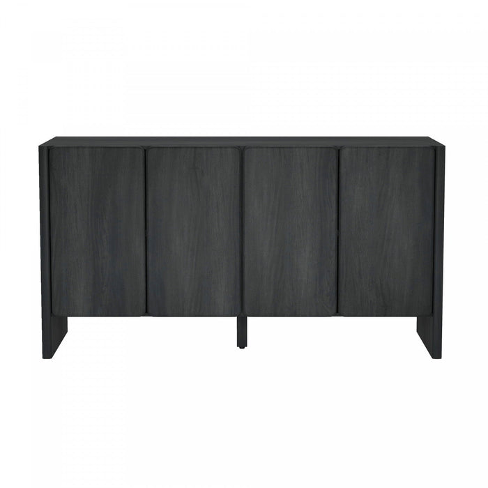 Linda Modern 60\" Sideboard in Charcoal Gray Buffet 