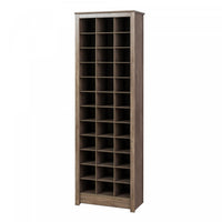 Thirty-Six Pair Shoe Storage Rack - Drifted Grey