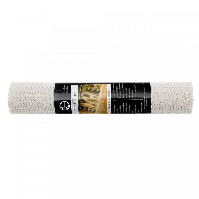 Anti Slip Pvc Mat White 12\" x 60\" - Set of 6 Kitchen Storage