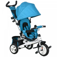 Qaba 6 In 1 Toddler Tricycle, Kids Trike With Foldable Canopy, Removable Parent-push Handle And Cove
