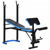 Soozier Adjustable Weight Bench With Barbell Rack And Leg Developer For Weight Lifting And Strength 