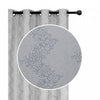 Jacquard Panel Chevron Silver 84\" - Set of 2 Drapes and Blinds