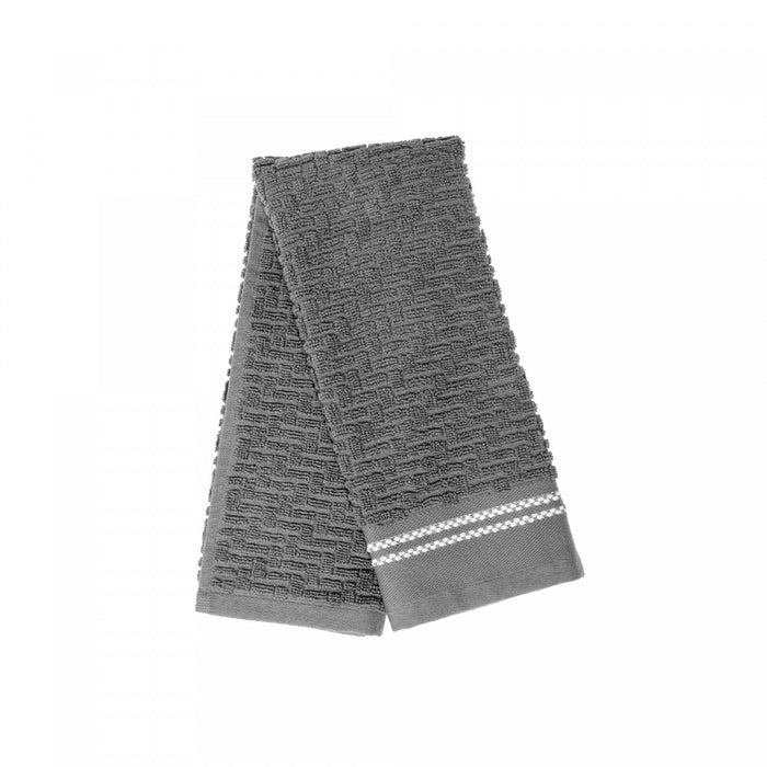 Luxury Stitch Hand Towel 16 x 27 Cool Grey - Set of 6 Towels