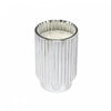 11.3oz Ribbed Silver Electroplated Scented Candle Winter Berry