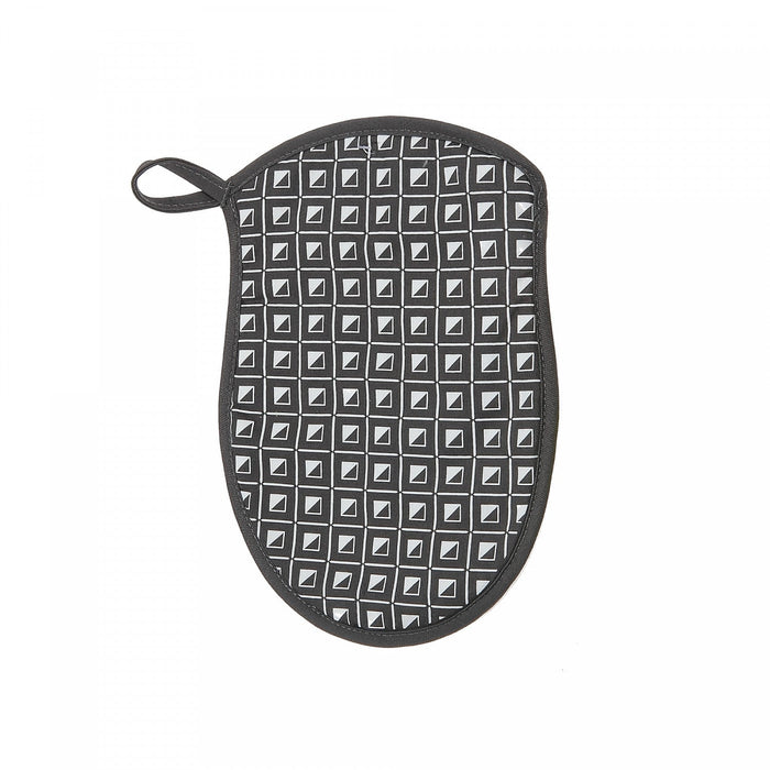 Silicon Print Potholder Geo Grey - Set of 4