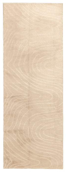 Somos Contemporary Beige Washable Rug 1'10\" x 6'0\" Indoor Area Rug 