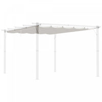 Outsunny Retractable Replacement Pergola Canopy For 10' X 13' Pergola, Pergola Cover Replacement, Cr