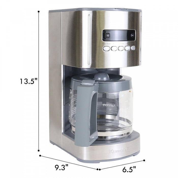 Kenmore Aroma Control 12-Cup Programmable Coffee Maker with Digital Display - KKCM12S