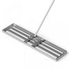 Costway Lawn Leveling Rake 42" X 10" Heavy Duty Level Lawn Tool For Garden Backyard/lawn Silver