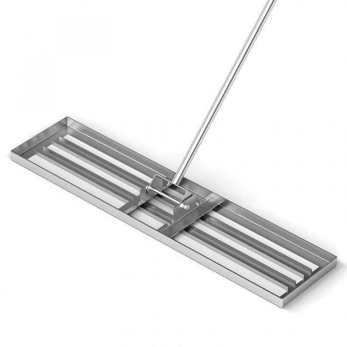 Costway Lawn Leveling Rake 42" X 10" Heavy Duty Level Lawn Tool For Garden Backyard/lawn Silver