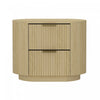 Olivia Modern 27\" Nightstand in Natural Oak (2-Drawer) 