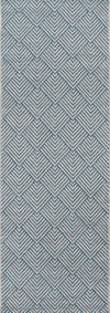 Laura Contemporary 2'0\" x 10'0\" Runner Rug in Blue Indoor Area Rug 