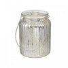 Ribbed Mercury Glass Tealight Holder