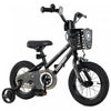 Costway 12" Kid's Bike With Training Wheels Adjustable Handlebar & Seat Handbrake Black